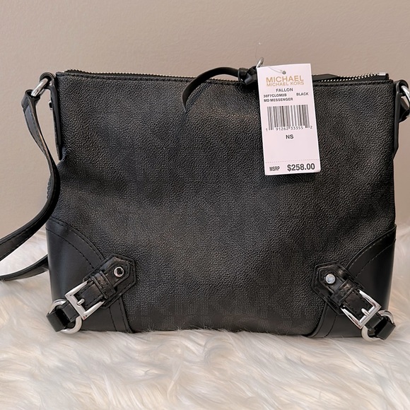 MICHAEL Michael Kors Handbags - Michael Kors Fallon Messenger/Crossbody Black